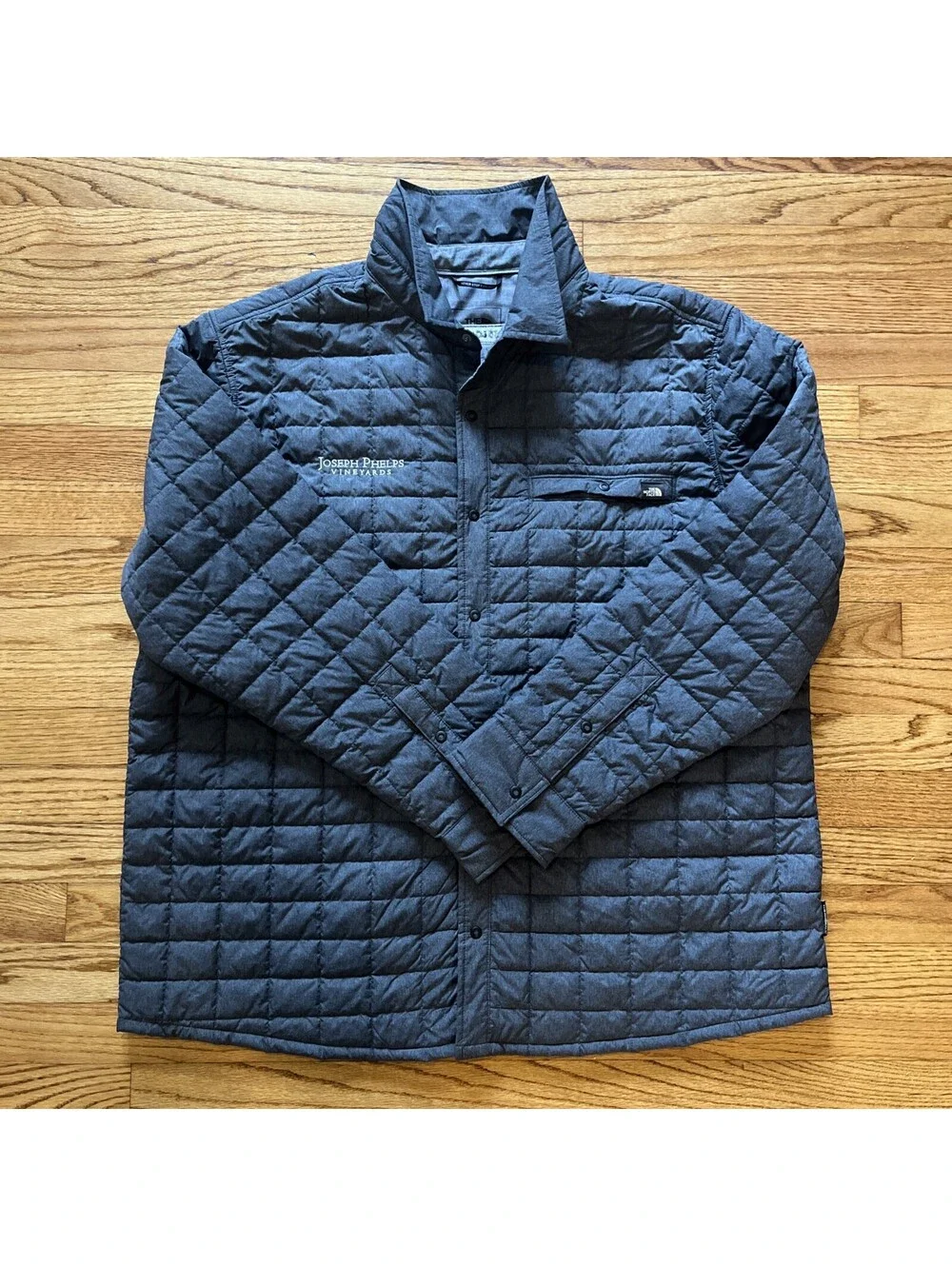 The North Face Men's Jacket XXL 2XL Gray ThermoBall Insulated Shirt Primaloft